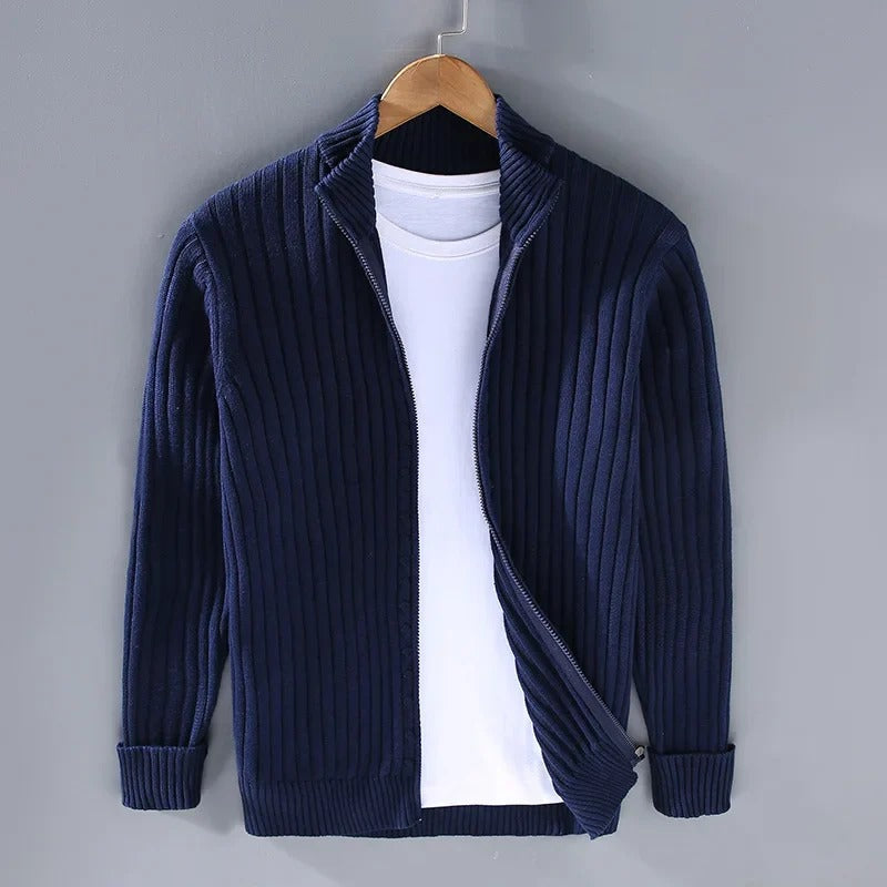 Casual Cardigan with Zipper - Jan