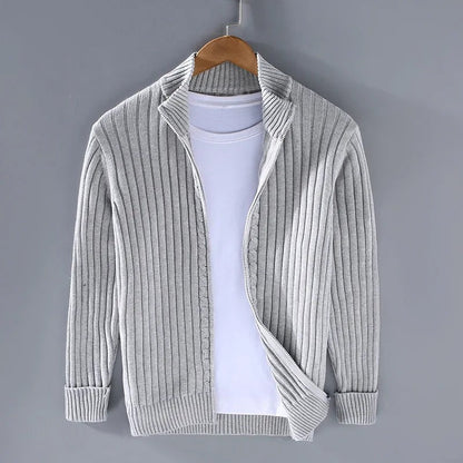 Casual Cardigan with Zipper - Jan